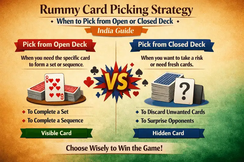 Picking Card Rummy IND - India's #1 Real Money Rummy Platform